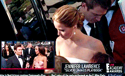 Jennifer Lawrence GIF. Gifs Filmsterren Jennifer lawrence Oscars Vallend Trip 