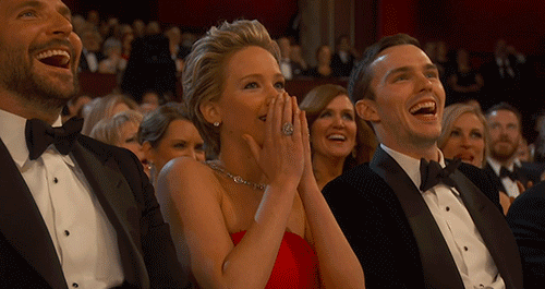 Gifs Filmsterren Jennifer lawrence lachend 