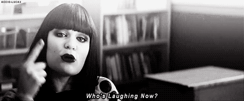 Jessie J GIF. Artiesten Jessie j Gifs Whos nu lachen 