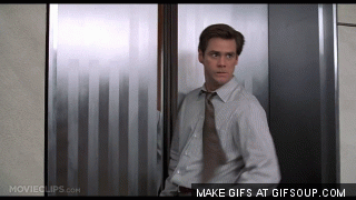 Jim Carrey GIF. Gifs Filmsterren Jim carrey Gluiperig Sluw Me myself and irene Gekonkel 