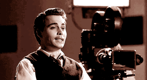 Johnny Depp GIF. Films Johnny depp Gifs Filmsterren Ed wood 