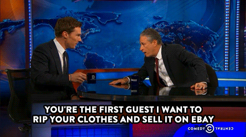 Jon Stewart GIF. Gifs Filmsterren Jon stewart Mic druppel Daily show 