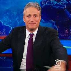 Jon Stewart GIF. Verward Gifs Filmsterren Jon stewart Wat Huh 