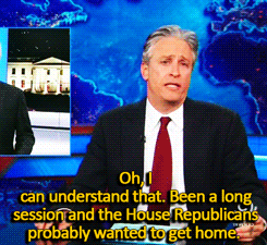 Jon Stewart GIF. Gifs Filmsterren Jon stewart Mic druppel Daily show 
