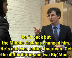 Jon Stewart GIF. Verward Gifs Filmsterren Jon stewart Wat Huh 