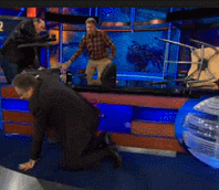 Jon Stewart GIF. Gifs Filmsterren Jon stewart Reactie Daily show Je maniacs 
