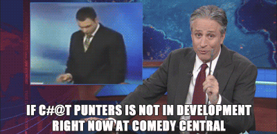 Jon Stewart GIF. Gifs Filmsterren Jon stewart Mic druppel Daily show 