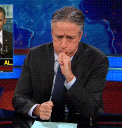 Jon Stewart GIF. Gifs Filmsterren Jon stewart Vaarwel 