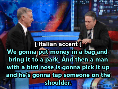 Jon Stewart GIF. Gifs Filmsterren Jon stewart Vaarwel 
