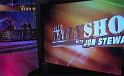 Jon Stewart GIF. Gifs Filmsterren Jon stewart Reactie Daily show Je maniacs 