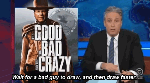 Jon Stewart GIF. Bioscoop Gifs Filmsterren Jon stewart Vreemd Verschrikking The faculty 