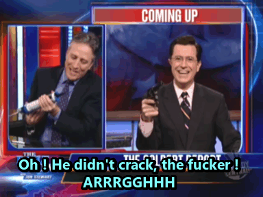 Jon Stewart GIF. Gifs Filmsterren Jon stewart Tds 