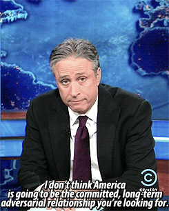 Jon Stewart GIF. Bioscoop Gifs Filmsterren Jon stewart Vreemd Verschrikking The faculty 