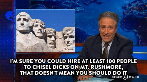 Jon Stewart GIF. Bioscoop Gifs Filmsterren Jon stewart Vreemd Verschrikking The faculty 
