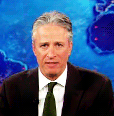 Jon Stewart GIF. Verward Gifs Filmsterren Jon stewart Wat Huh 