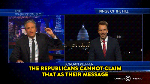 Jon Stewart GIF. Gifs Filmsterren Jon stewart Cindy crawford Babe jon 