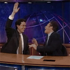 Jon Stewart GIF. Gifs Filmsterren Jon stewart Mic druppel Daily show 