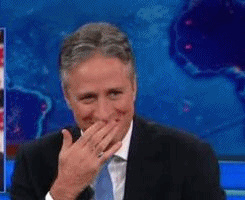 Jon Stewart GIF. Gifs Filmsterren Jon stewart Lachend Giechelen The daily show 
