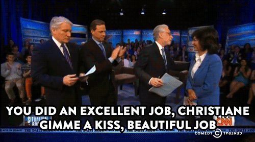 Jon Stewart GIF. Gifs Filmsterren Jon stewart Reactie Daily show Je maniacs 