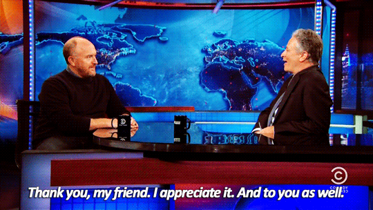 Jon Stewart GIF. Gifs Filmsterren Jon stewart Reactie Teleurgesteld Daily show 