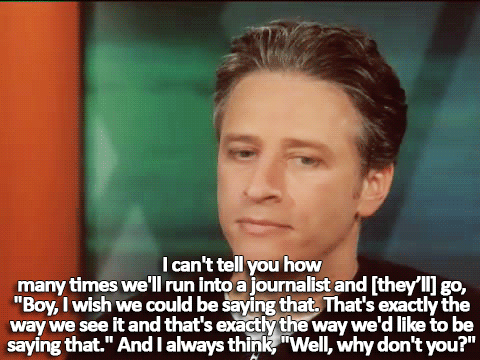 Jon Stewart GIF. Gifs Filmsterren Jon stewart Opgewonden Reacties Fangirl Fangirling 