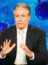 Jon Stewart GIF. Gifs Filmsterren Jon stewart Reactie 