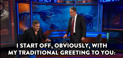Jon Stewart GIF. Dansen Tv Gifs Filmsterren Jon stewart 