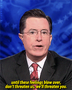 Jon Stewart GIF. Bioscoop Gifs Filmsterren Jon stewart Vreemd Verschrikking The faculty 