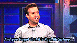 Jon Stewart GIF. Gifs Filmsterren Jon stewart Reactie Gangster Daily show 