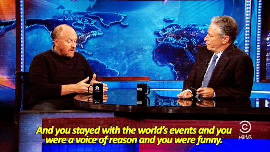 Jon Stewart GIF. Verward Gifs Filmsterren Jon stewart Wat Huh 