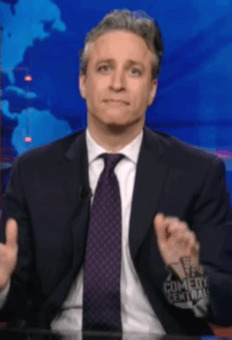 Jon Stewart GIF. Gifs Filmsterren Jon stewart Vaarwel 
