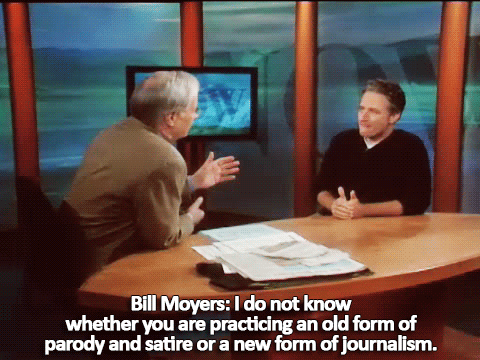 Jon Stewart GIF. Verward Gifs Filmsterren Jon stewart Wat Huh 