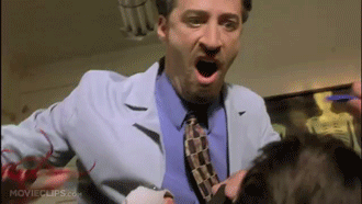 Jon Stewart GIF. Bioscoop Gifs Filmsterren Jon stewart Vreemd Verschrikking The faculty 