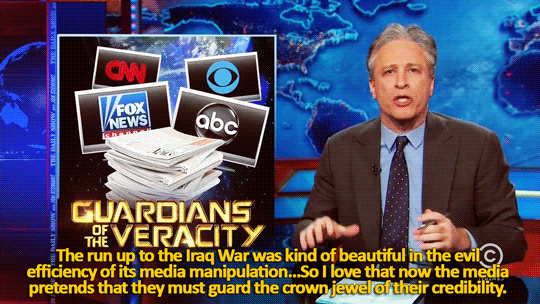 Jon Stewart GIF. Gifs Filmsterren Jon stewart Reactie Daily show Je maniacs 
