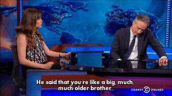 Jon Stewart GIF. Bioscoop Gifs Filmsterren Jon stewart Vreemd Verschrikking The faculty 