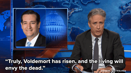 Jon Stewart GIF. Bioscoop Gifs Filmsterren Jon stewart Vreemd Verschrikking The faculty 