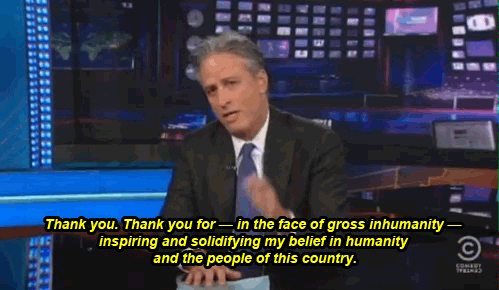 Jon Stewart GIF. Gifs Filmsterren Jon stewart Reactie Teleurgesteld Daily show 