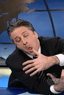 Jon Stewart GIF. Bioscoop Gifs Filmsterren Jon stewart Vreemd Verschrikking The faculty 