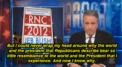 Jon Stewart GIF. Gifs Filmsterren Jon stewart Google glass 