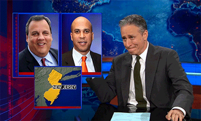 Jon Stewart GIF. Verward Gifs Filmsterren Jon stewart Wat Huh 