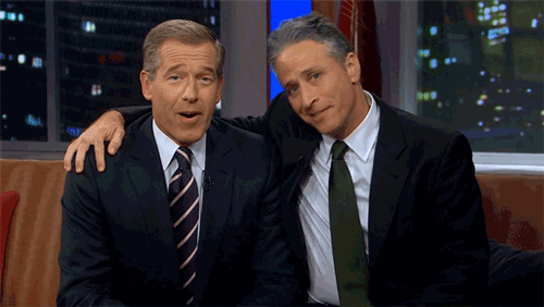 Jon Stewart GIF. Gifs Filmsterren Jon stewart Reactie 