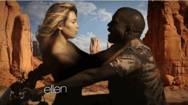 Artiesten Gifs Kanye west muziekvideo Kim Kardashian gebonden 2 kimye 