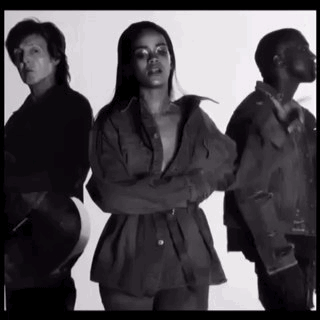 Artiesten Gifs Kanye west gelukkig Kim Kardashian Grammys 2015 