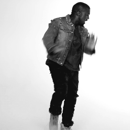 Artiesten Gifs Kanye west gelukkig Kim Kardashian Grammys 2015 