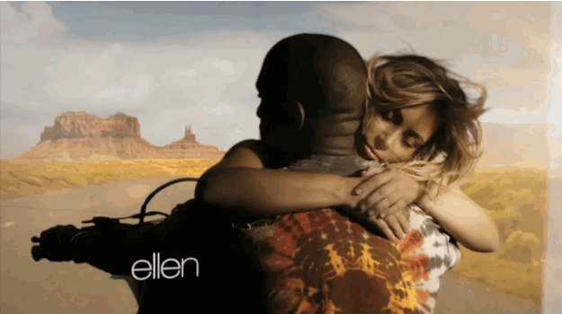 Artiesten Omhelzing Gifs Kanye west muziekvideo Kim Kardashian gebonden 2 kimye 