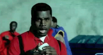 Artiesten geld Gifs Kanye west glimlach 