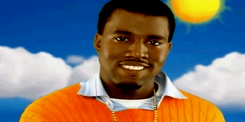 Artiesten Gifs Kanye west glimlach 
