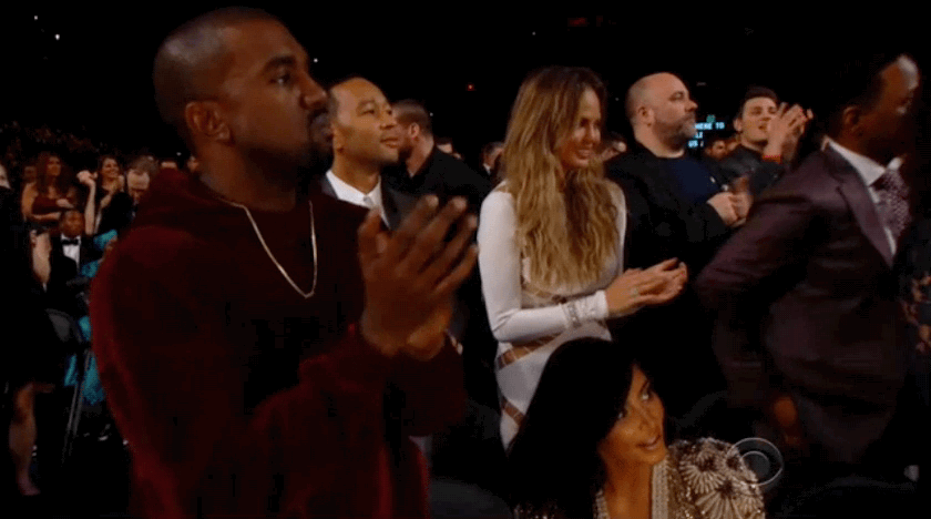 Artiesten Gifs Kanye west Grammys 2015 