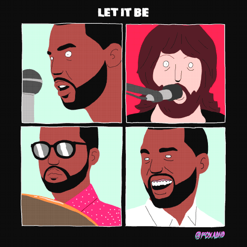 Artiesten Gifs Kanye west alle lichten hype williams 