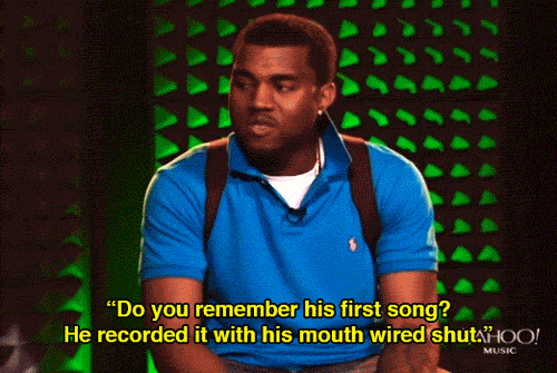 Artiesten Gifs Kanye west ophalen schouderophalend idk kanye schouderophalen 